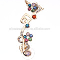 exaggerated exceptional price multicolor music symbol stud note alloy metal earring